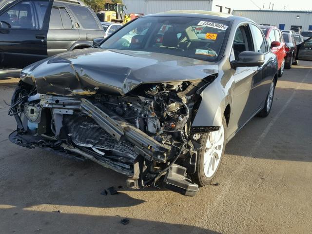 1HGCR2F86EA047564 - 2014 HONDA ACCORD EXL GRAY photo 2