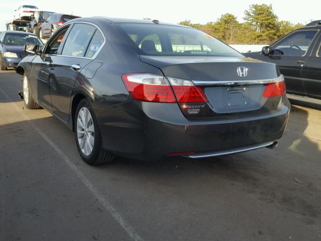 1HGCR2F86EA047564 - 2014 HONDA ACCORD EXL GRAY photo 3