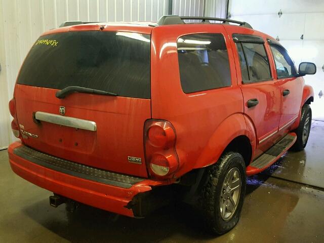 1D8HB58D14F157638 - 2004 DODGE DURANGO LI RED photo 4