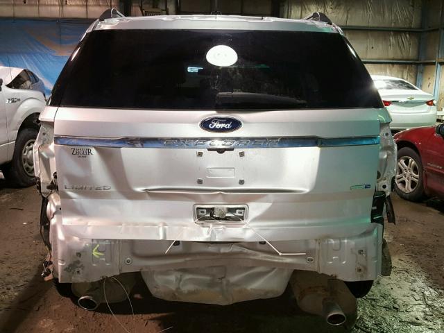 1FM5K8F81DGA83037 - 2013 FORD EXPLORER L SILVER photo 9