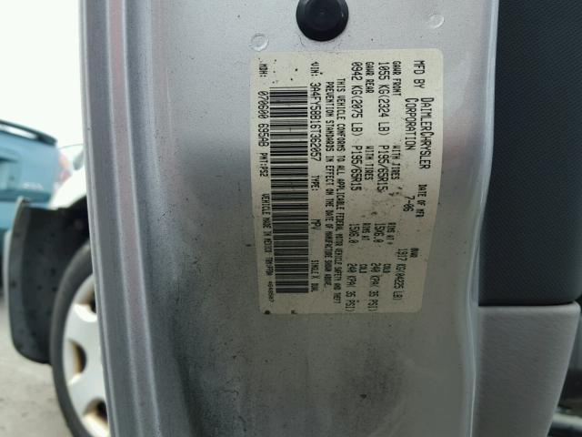 3A4FY58B16T362057 - 2006 CHRYSLER PT CRUISER SILVER photo 10