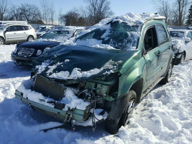 2CNDL13F956005545 - 2005 CHEVROLET EQUINOX LS GREEN photo 2