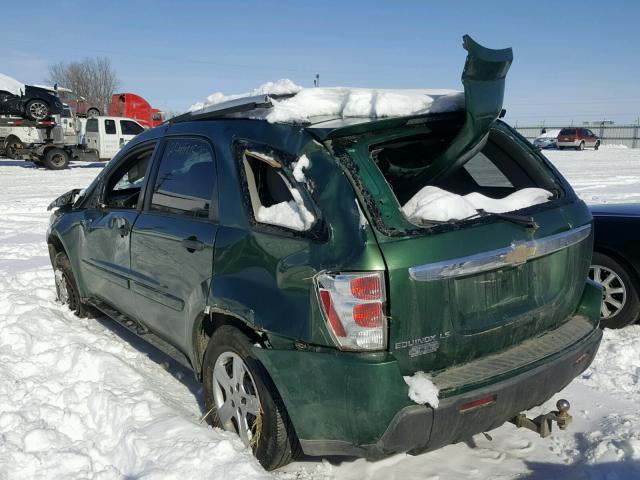 2CNDL13F956005545 - 2005 CHEVROLET EQUINOX LS GREEN photo 3