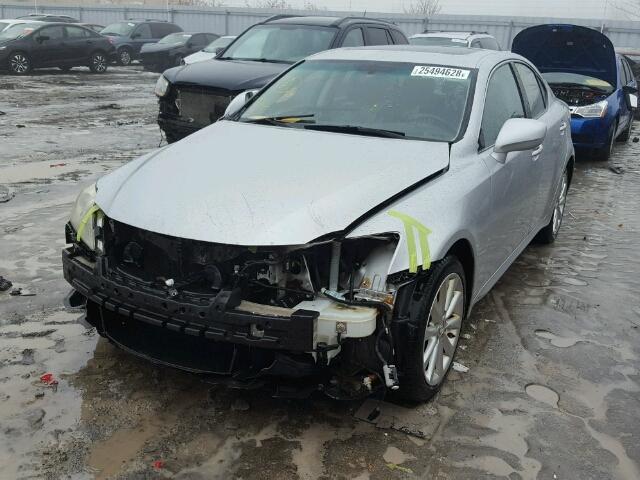 JTHCK262072017292 - 2007 LEXUS IS 250 SILVER photo 2