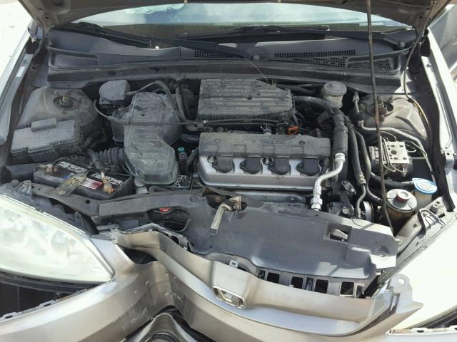 2HGES26754H591428 - 2004 HONDA CIVIC EX GRAY photo 7