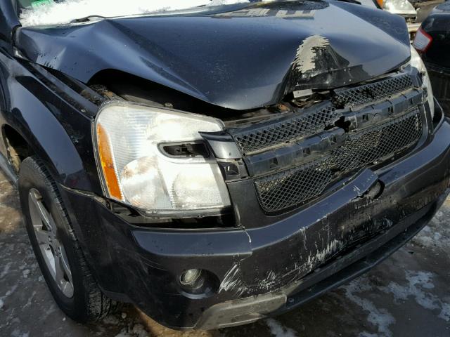 2CNDL63F886066158 - 2008 CHEVROLET EQUINOX LT BLACK photo 10