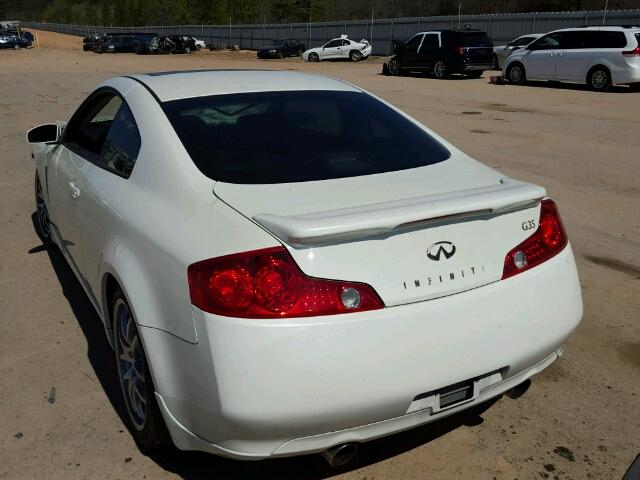 JNKCV54E15M422830 - 2005 INFINITI G35 WHITE photo 3