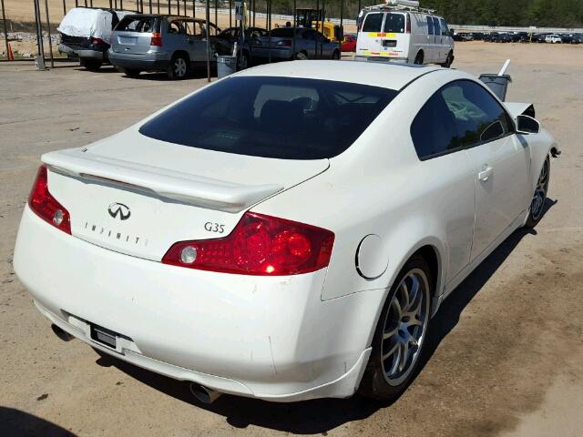 JNKCV54E15M422830 - 2005 INFINITI G35 WHITE photo 4