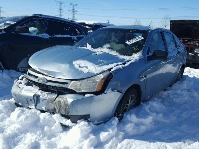 1FAHP35N78W297853 - 2008 FORD FOCUS SE BLUE photo 2