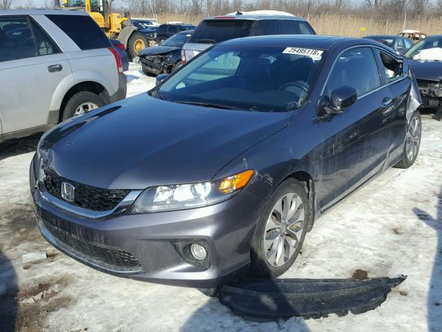 1HGCT1B8XDA015863 - 2013 HONDA ACCORD EXL GRAY photo 2