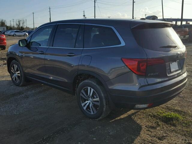 5FNYF5H3XHB028625 - 2017 HONDA PILOT EX GRAY photo 3