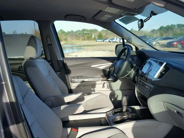 5FNYF5H3XHB028625 - 2017 HONDA PILOT EX GRAY photo 5