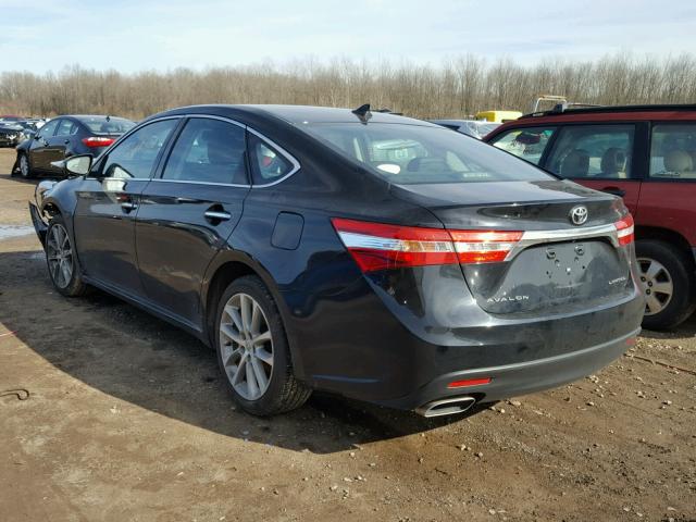 4T1BK1EB5EU114803 - 2014 TOYOTA AVALON BAS BLACK photo 3