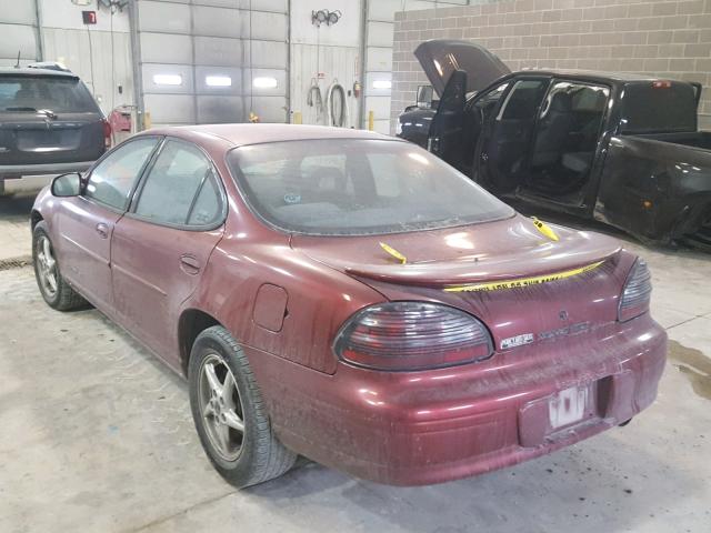 1G2WK52J52F236610 - 2002 PONTIAC GRAND PRIX MAROON photo 3