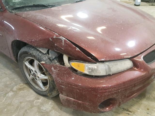 1G2WK52J52F236610 - 2002 PONTIAC GRAND PRIX MAROON photo 9