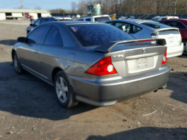 1HGEM22934L082037 - 2004 HONDA CIVIC EX GRAY photo 3