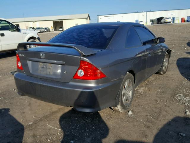 1HGEM22934L082037 - 2004 HONDA CIVIC EX ნაცრისფერი ფოტო 4