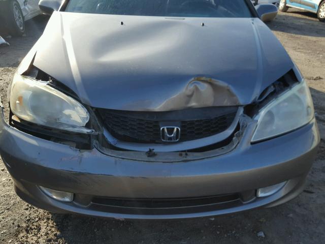 1HGEM22934L082037 - 2004 HONDA CIVIC EX GRAY photo 7