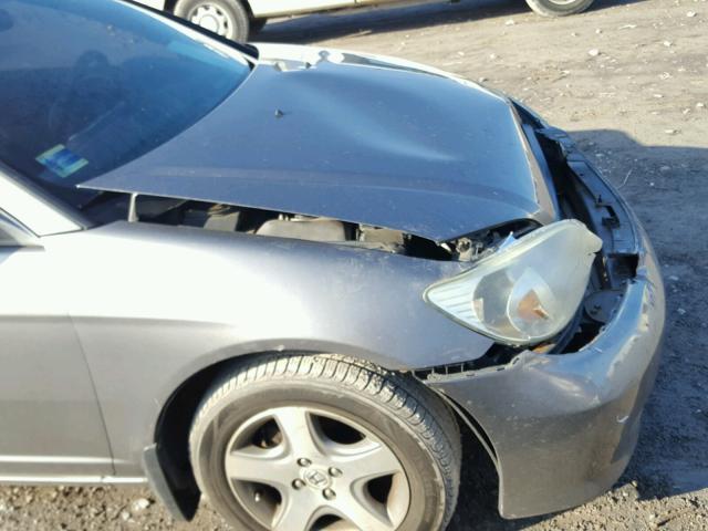 1HGEM22934L082037 - 2004 HONDA CIVIC EX ნაცრისფერი ფოტო 9