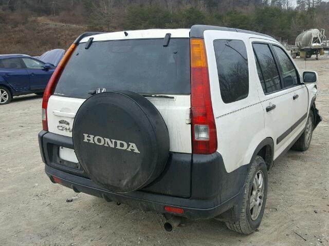 JHLRD78864C046700 - 2004 HONDA CR-V EX WHITE photo 4