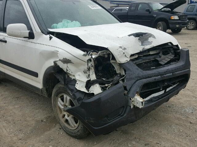 JHLRD78864C046700 - 2004 HONDA CR-V EX WHITE photo 9