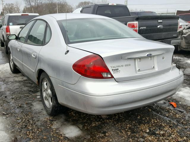 1FAFP55U62G268064 - 2002 FORD TAURUS SES SILVER photo 3