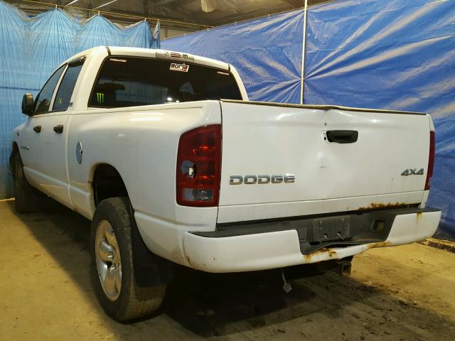 1D7HU18N82J186659 - 2002 DODGE RAM 1500 WHITE photo 3