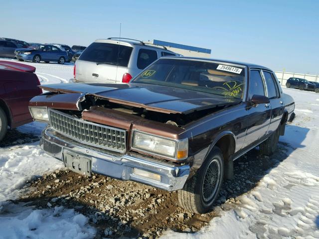 1G1BL51Z7KR169367 - 1989 CHEVROLET CAPRICE BROWN photo 2