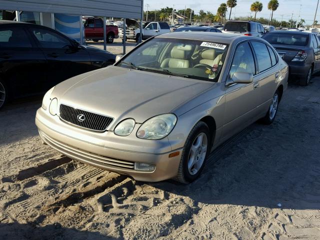 JT8BD68S0Y0096017 - 2000 LEXUS GS 300 GOLD photo 2