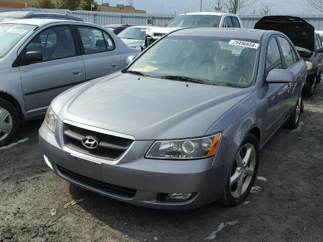 5NPET46F66H080268 - 2006 HYUNDAI SONATA GL GRAY photo 2