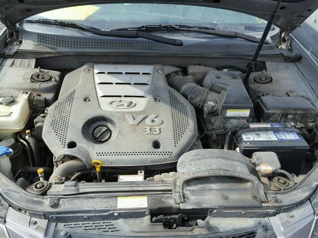 5NPET46F66H080268 - 2006 HYUNDAI SONATA GL GRAY photo 7