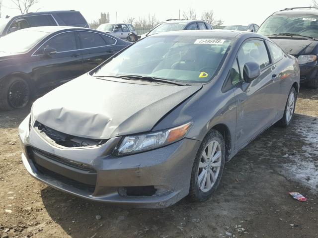 2HGFG3B82CH514380 - 2012 HONDA CIVIC EX ნაცრისფერი ფოტო 2