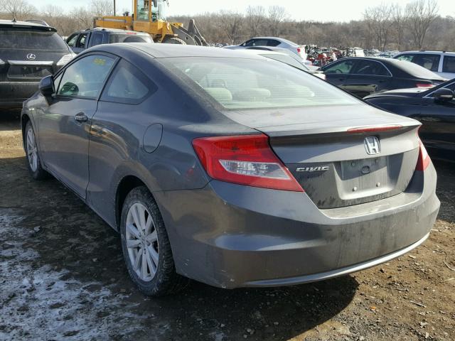 2HGFG3B82CH514380 - 2012 HONDA CIVIC EX ნაცრისფერი ფოტო 3