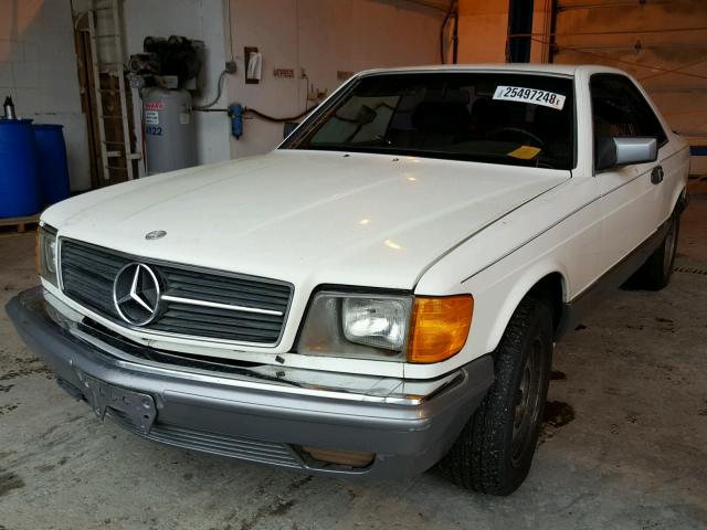 WDBCA44D8FA099697 - 1985 MERCEDES-BENZ 500 SEC WHITE photo 2