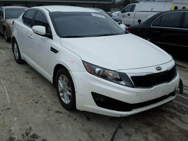 KNAGM4A75C5277303 - 2012 KIA OPTIMA LX WHITE photo 1