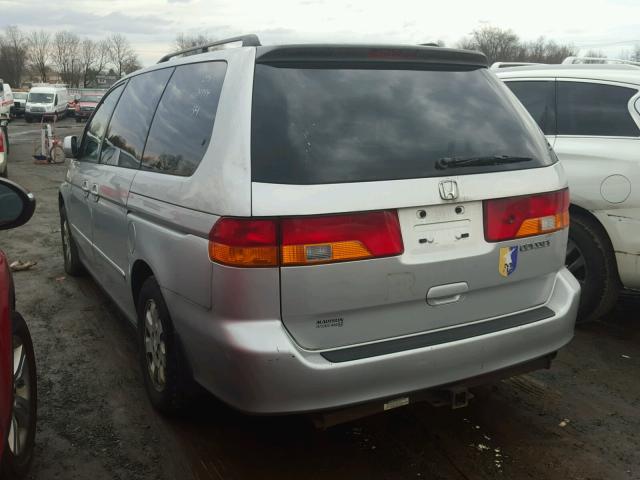 5FNRL18664B018541 - 2004 HONDA ODYSSEY EX SILVER photo 3