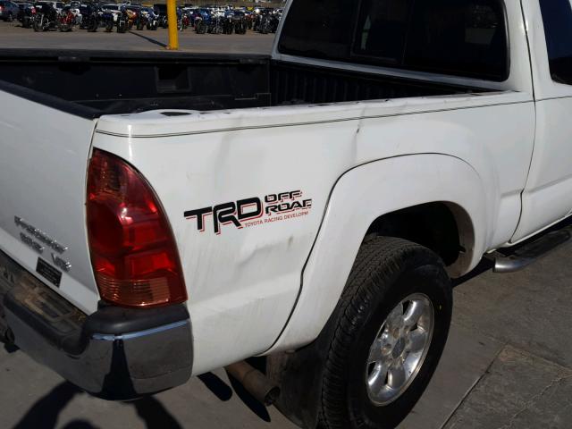 5TETU62N75Z039365 - 2005 TOYOTA TACOMA PRE WHITE photo 9