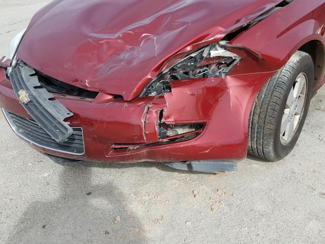 2G1WT57K891112495 - 2009 CHEVROLET IMPALA 1LT RED photo 9