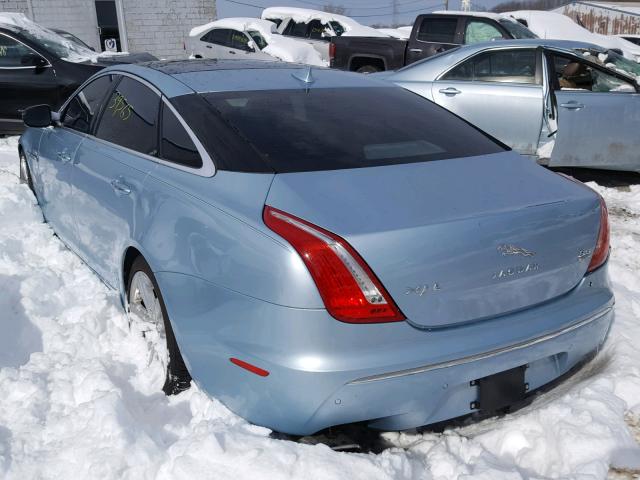 SAJWJ2GD9D8V44890 - 2013 JAGUAR XJL PORTFO BLUE photo 3