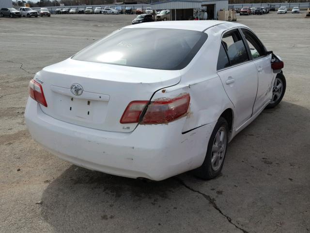 4T1BE46K39U867260 - 2009 TOYOTA CAMRY BASE WHITE photo 4