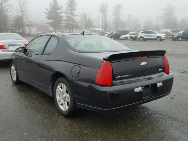 2G1WK15K079314146 - 2007 CHEVROLET MONTE CARL BLACK photo 3