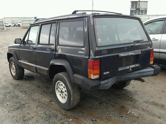 1J4FJ68S5TL317463 - 1996 JEEP CHEROKEE S BLACK photo 3