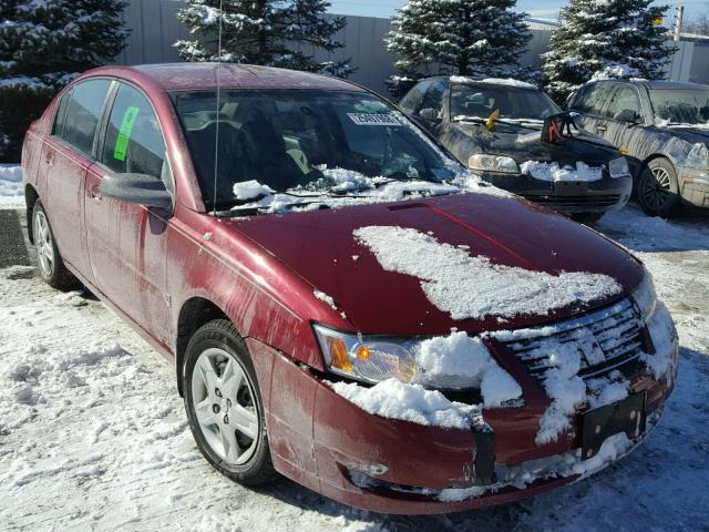 1G8AZ55F67Z172859 - 2007 SATURN ION LEVEL RED photo 1