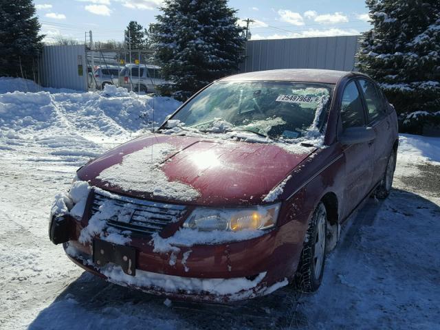 1G8AZ55F67Z172859 - 2007 SATURN ION LEVEL RED photo 2