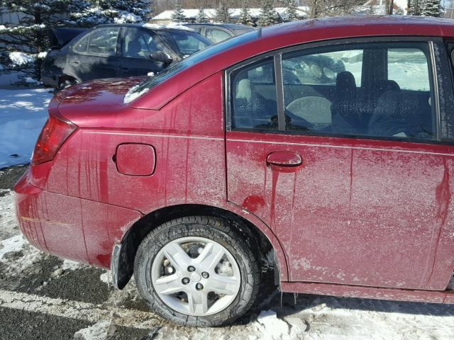 1G8AZ55F67Z172859 - 2007 SATURN ION LEVEL RED photo 9