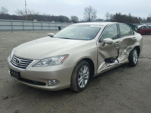 JTHBK1EG2B2469370 - 2011 LEXUS ES 350 BEIGE photo 2