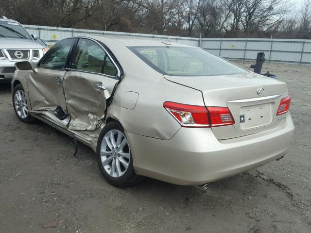 JTHBK1EG2B2469370 - 2011 LEXUS ES 350 BEIGE photo 3