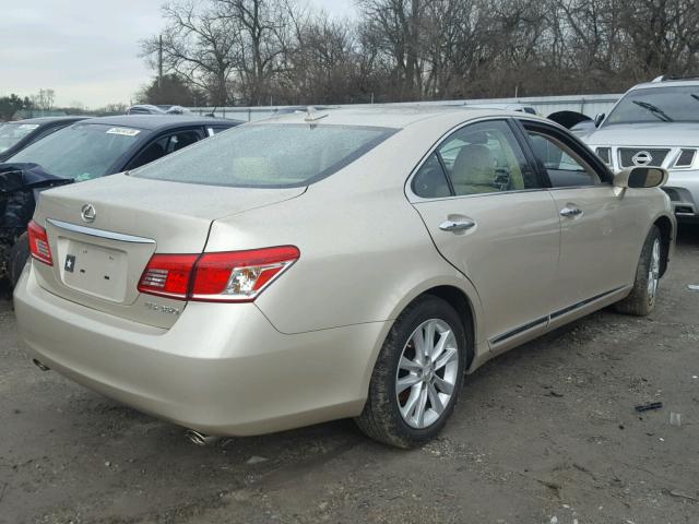 JTHBK1EG2B2469370 - 2011 LEXUS ES 350 BEIGE photo 4