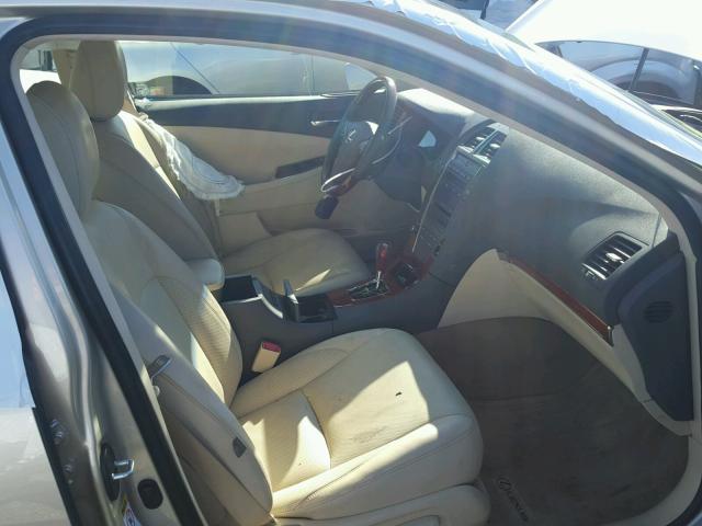 JTHBK1EG2B2469370 - 2011 LEXUS ES 350 BEIGE photo 5