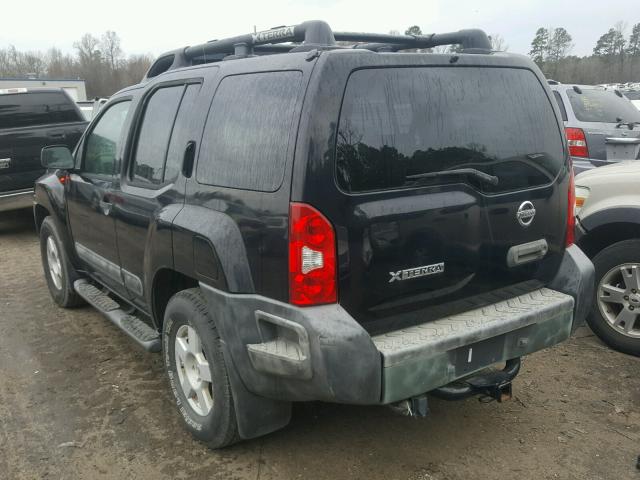 5N1AN08UX5C641655 - 2005 NISSAN XTERRA OFF BLACK photo 3